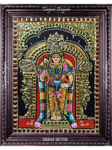 Authetic Tanjore Painting Murugan